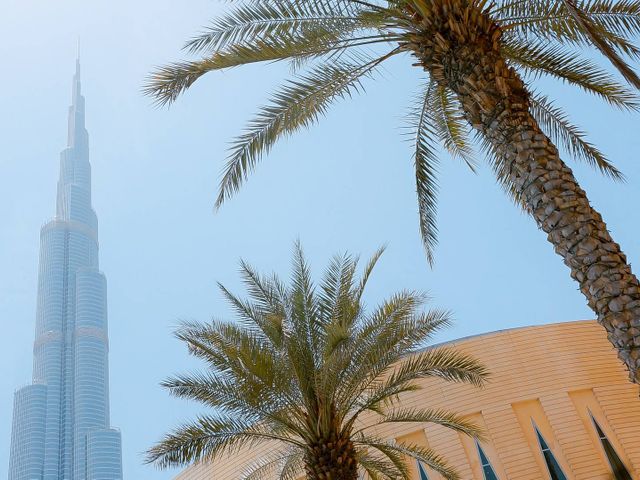 Woestijn en strand in Dubai en op de Malediven